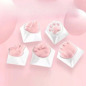 Kawaii Cute Soft Silicone Cat Paws Corgi Buttock OEM ABS Keycap - Afbeelding 1 van 18