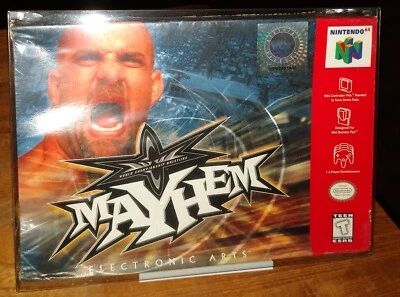 N64 WCW Mayhem Nintendo 64 1999 Factory New and Sealed  - Image 1 of 4