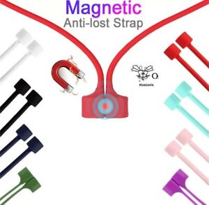 Anti Lost Magnetic Silicone Cord For Air Pods Rope Holder Cable Neck Cord Strap