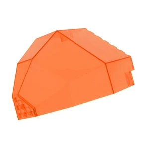 1x Lego Window Panels 10x10x12 Transparent Neon Orange Disc 6983 2409 - Picture 1 of 1