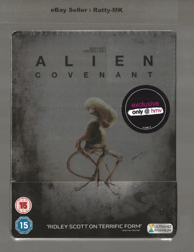 Alien Covenant Steelbook Blu Ray UHD 4k UK Fast DISPATCH 1st Class