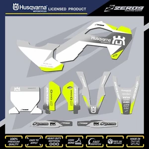 KIT DE GRÁFICOS DE MOTOCROSS HUSQVARNA CALCOMANÍAS GRÁFICAS MX TC50 TC65 FADE YEL/GRY - Imagen 1 de 1