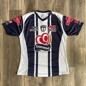 Club Pachuca Home Soccer Jersey Gamesa Office Depot Mens Size L Emanuel 7 - Picture 1 of 5