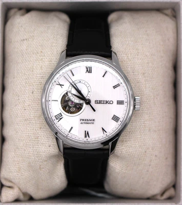 Reloj mecánico automático blanco para hombre SEIKO PRESAGE BASIC SARY095 jardín japonés Foto 1 de 4