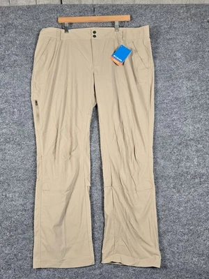 全新 Columbia 女式 Saturday Trail 长裤卡其色 Omni Shade UPF 50 尺寸 20W — 第 1/4 张图片