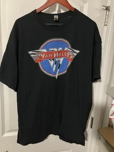 Van Halen Chrome Logo Men's XXL 2XL Rock Metal T-Shirt - Picture 1 of 2