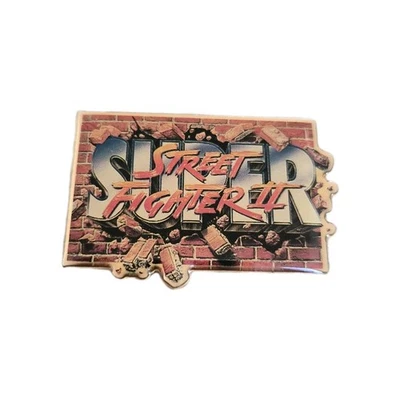 Pin Promocional Super Street Fighter 2 Capcom Nintendo SNES E3  Foto 1 de 2