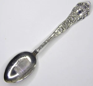 ⭐HOUSTON, TEXAS ~ SHAMROCK HOTEL STERLING SILVER TEASPOON ~ 5.1" ~ 1949~ Perfect - Picture 1 of 7