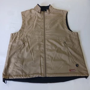 Grand Slam Total Tech Mens Brown/Black Reversible Full Zip Golf/Casual Vest Sz M - Picture 1 of 23