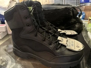 NEU Größe 9 Interceptor Stiefel Herren Schnürstiefel Stahlkappe Taktische Stiefel Schwarz - Bild 1 von 11