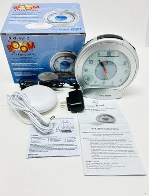 Sonic Alert Sonic Boom SBA475SS Analog EXTRA Loud Alarm Clock W/ Bed Shaker - Image 1 of 4