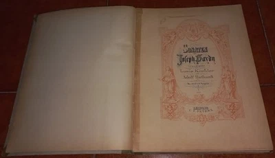 Joseph Haydn Sonaten Sonatas For Piano Band I II N.1 - 20 Ed. Peters 1910 - Image 1 of 4