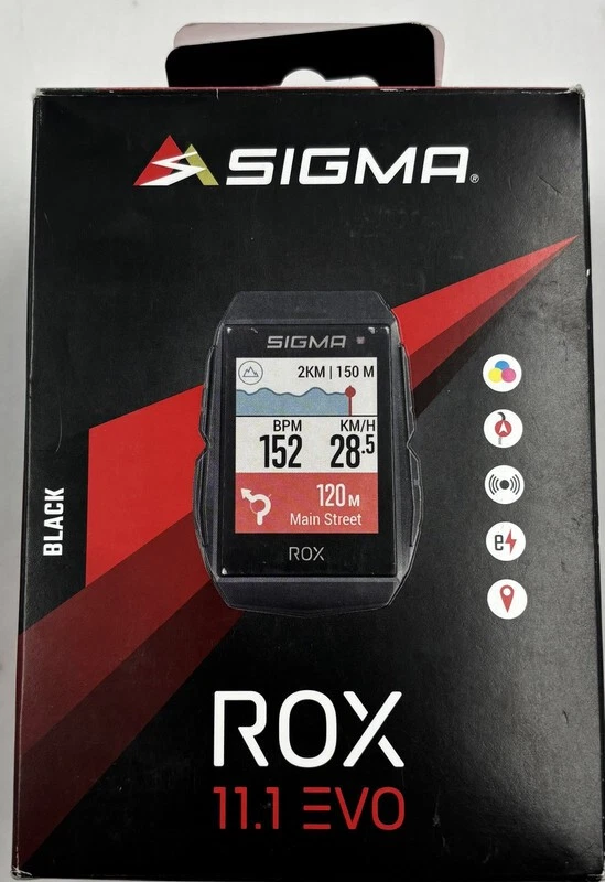 SIGMA ROX 11.1 EVO SCHWARZ FAHRRADCOMPUTER MIT GPS UND BLUETOOTH - Bild 1 von 2