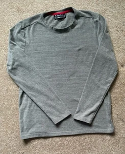 Avalanche Zip Pocket Long Sleeve Tee Men's Size S Grey Crew Neck Outdoor - Picture 1 of 7