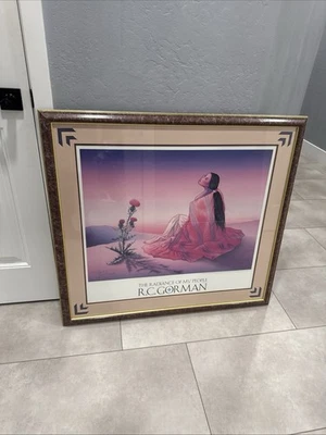 R.C. Impresión enmarcada personalizada Gorman reproducida de litografía original firmada Foto 1 de 4