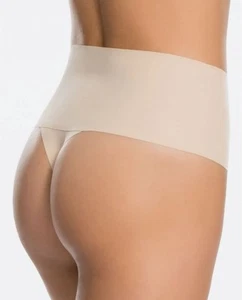 Spanx Supersmooth Undie-dectable Thong Sz XS Nude Beige Underwear Style SP0115 - Picture 1 of 11