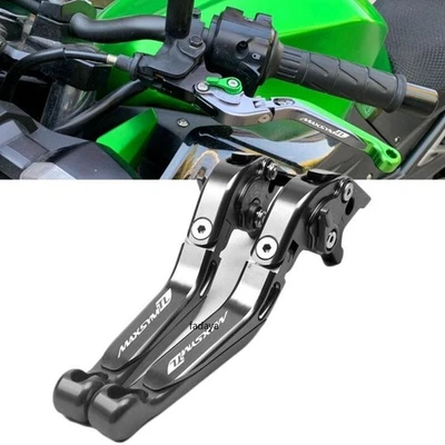 Adjustable Folding Extending Brake Clutch Levers For SYM MAXSYM TL 500 2020 Gray - Image 1 of 4