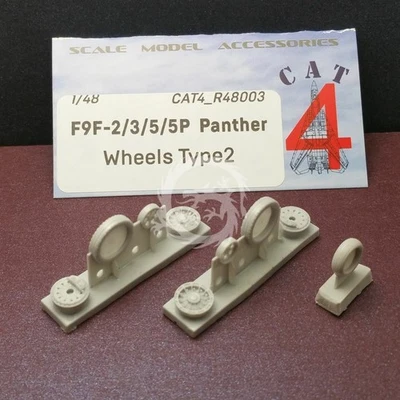 Zestaw dodatków F9F-2/3/5/5P Panther wheels type 2 Cat4 R48003 skala 1/48 - Immagine 1 di 2