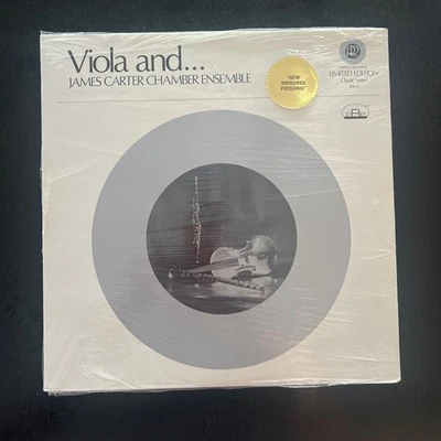 JAMES CARTER CHAMBER ENSEMBLE viola and... REFERENCE RECORDINGS Sealed Lp - Image 1 of 2