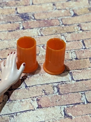 1/6 Scale Diorama Accessory- For Barbie / Action Figure ~Retro Orange Cup 🍊 - Image 1 of 3
