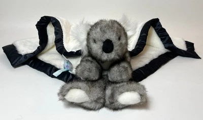My Banky Koala Bear "Kim" Security Blanket ~ Lovey with Navy Blue Satin Trim - Image 1 of 4