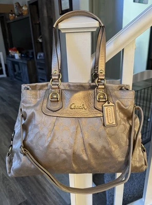 Coach Ashley Metallic Gold Shimmer Beautiful!! - Image 1 of 4