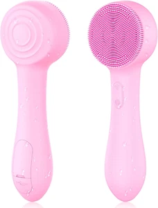 Facial Cleansing Brush Silicone Face Scrubber Waterproof Rechargeable Exfoliator - Picture 1 of 12