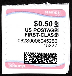 US Stamp Scott # 1CVP106 Computer Vended Postage - Wavy Lines - Postally Used - Picture 1 of 1