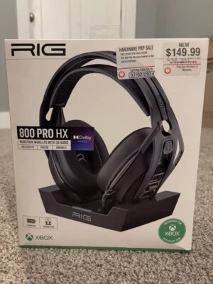 Plantronics RIG 800 HX Cuffie da Gioco Wireless per PC e Xbox One, Senza Dongle - Immagine 1 di 4