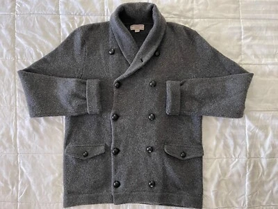 Wallace & Barnes (J. Crew) Suéter Cárdigan Cuello Chal (Hombre Pequeño, Gris) Foto 1 de 4