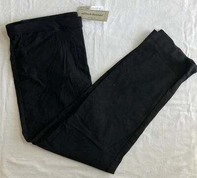 Pantalones de vestir Alfred Dunner-Allure para mujer 16 negros proporcionales cortos ajustados Foto 1 de 4