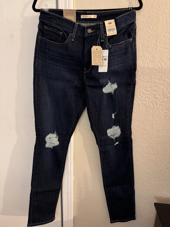 Levi's Ladies 311 Skinny Shaping Denim Size 30 Cobalt Morning Blue