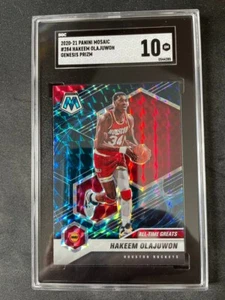2020 Mosaic Hakeem Olajuwon Genesis SGC 10 GEM HOF HOUSTON ROCKETS SSSP LOW POP - Picture 1 of 2