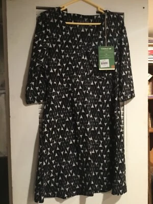 Nuevo Vestido Toad & Co Rosalinda Estampado Línea Negra Talla M Foto 1 de 2