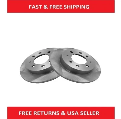 Juego de rotores de freno traseros sólidos para Kia Spectra 2004-2009 Spectra5 2005-2009 Foto 1 de 4