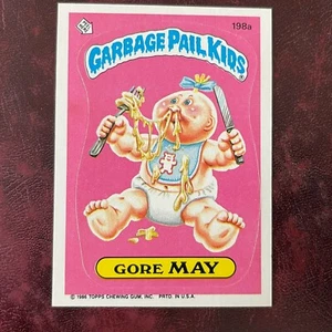1986 Topps GARBAGE PAIL KIDS Set GORE MAY #198a GPK OS5 NM/MINT+ *HI GRADE* - Picture 1 of 2