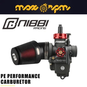 NIBBI PE 24mm Pro Racing Carb Carby Kit 125cc-150cc 2T/4T Quad/Trail/Dirt Bike - Imagen 1 de 8