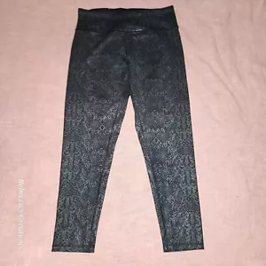 Victoria Sport Knockout Leggings Negro Reptil Serpiente Estampado con Bolsillo Oculto L - Imagen 1 de 13