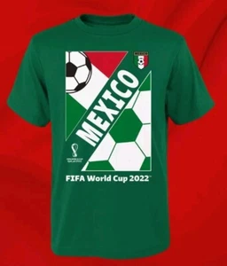 FIFA WM 2022 Mexiko Fußball Football grün T-Shirt Herren Größe - Bild 1 von 3