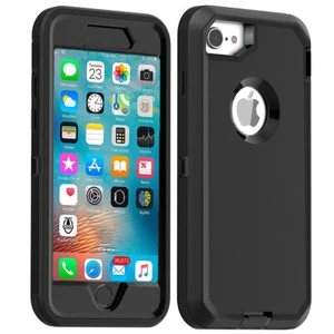 For iPhone SE 3rd /SE 2nd Gen Shockproof Heavy Duty Cover W/ Screen Protector - Picture 1 of 25