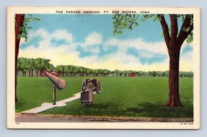Der Paradeplatz Fort Des Moines Iowa Postkarte unbesendet - Bild 1 von 2