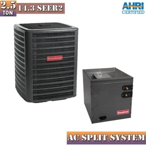 2.5 Ton 14.3 SEER2 Goodman Air Conditioner & 17.5 Coil System GSXN403010  CAPTA3 - Picture 1 of 3