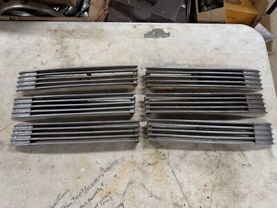 1940 LaSalle (6) Hood Vent Trim Moldings 1436559 1436560 - Image 1 of 4