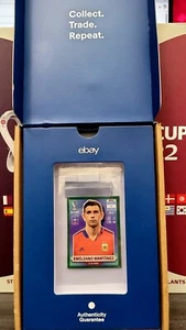 Panini FIFA 2022 World Cup Sticker Emiliano Martinez Green ARG3 eBay Authentic - Picture 1 of 4