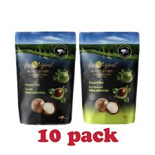 10 Pack Macadamia Happy Nut Dry Roasted & Vanilla 225g Free Shipping 09/2025 NEW