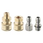 Quick Connector 1/4\" Male Fitting 4pcs High Pressure Washer Quick Release