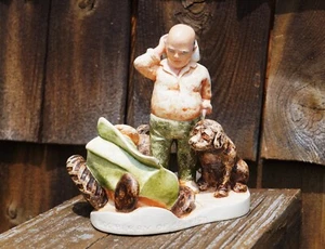 Farmer With Broken Tractor Figurine, Sebastian Miniatures, Doc Berry Of Berwick - Picture 1 of 12