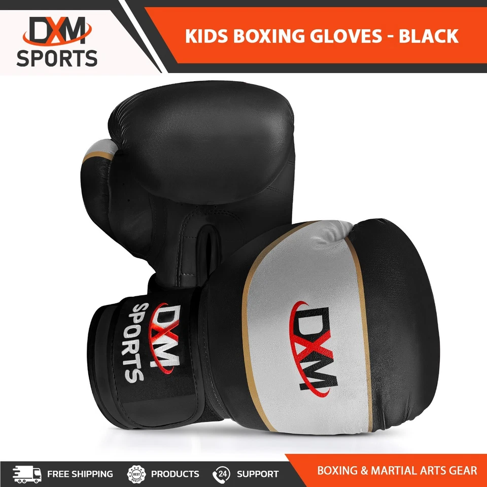 Guantes de Boxeo DXM Deportes Niños Entrenamiento Juvenil MMA Muay Thai Niños Guantes de Sparring Foto 1 de 1