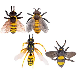 4 Pcs Lifelike Bee Model Simulated Ornaments Toys Artificial - Picture 1 of 12