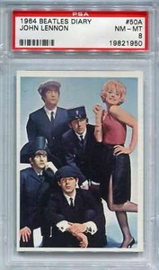 1964 Topps The Beatles Diary 50a John Lennon , Paul, George, Ringo PSA 8 NM-MT - Picture 1 of 1